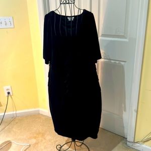 Cocktail dress. Black velvet